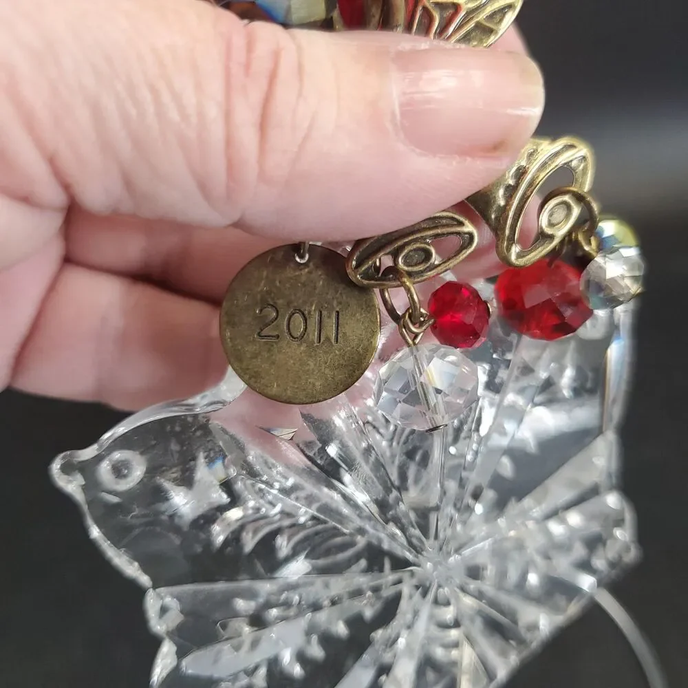 Tradition Keepers by Noelle 2011 Glass Snowflake Beaded Christmas Ornament